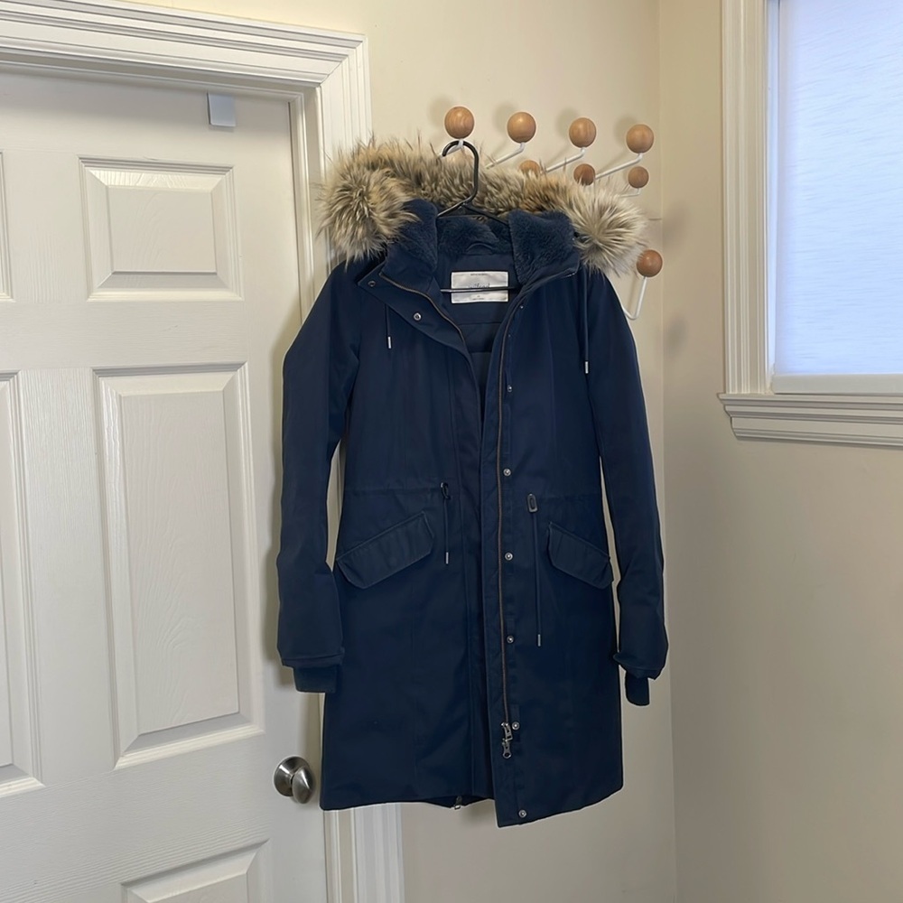 Aritzia - Wilfred - Northstar Parka Jacket - Navy - XS